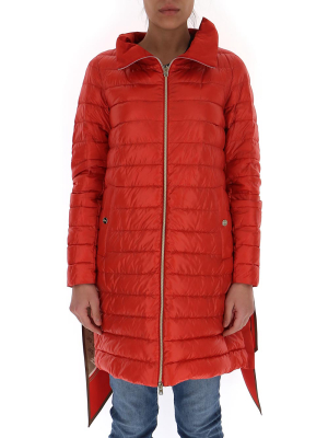 Herno Scarf Belt Quilted Coat