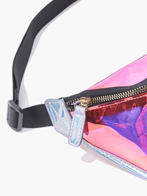 Iridescent Transparent Fanny Pack