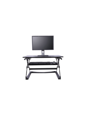 Alera Sit-stand Lifting Workstation, 35 1/8 X 23 3/8 X 19 5/8,black Aewr2b