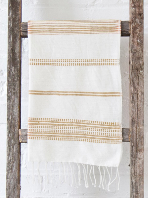 Thick Stripe Woven Hand Towel