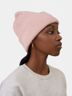 Merino Wool Hat - Faded Pink