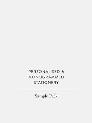 Personalised Stationery Sample Pack
