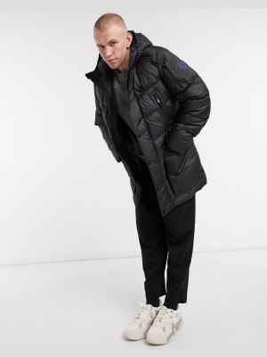 G-star Whistler Hooded Parka Jacket In Black