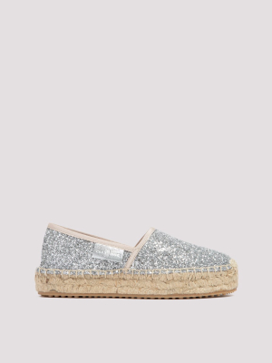 Car Shoe Glittered Espadrilles