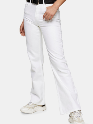 Topshop Two White 90s Flare Jeans