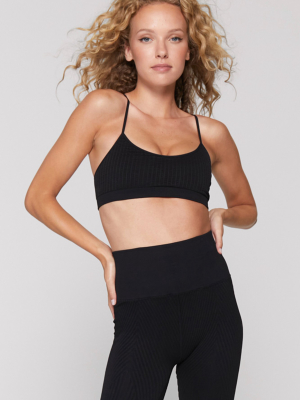 Wide Rib Seamless Scoop Bra