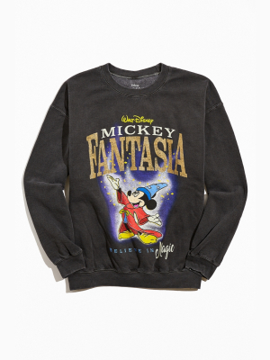 Disney Fantasia Mickey Mouse Uo Exclusive Crew Neck Sweatshirt