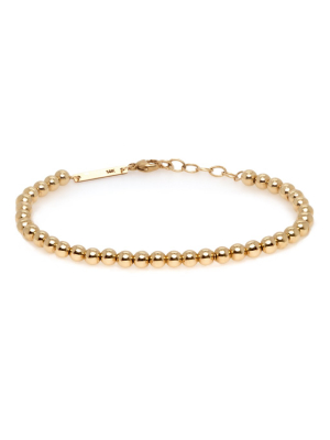 14k Gold Bead Bracelet