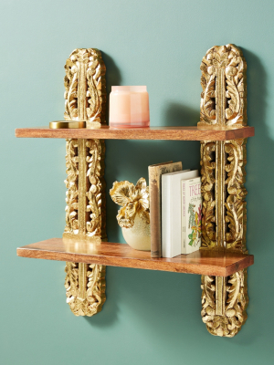 Kaylee Wooden Two-tier Shelf