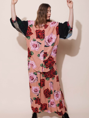 Ceremony Blouse - Roses/patchwork