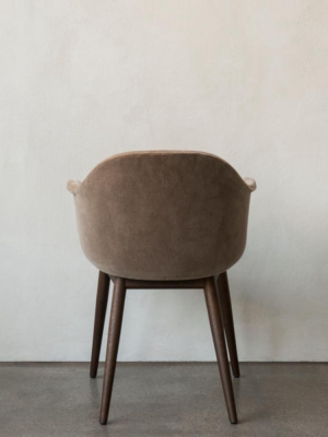 Harbour Chair, Upholstered, Wooden Legs