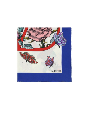 Valentino Printed Vlogo Signature Scarf