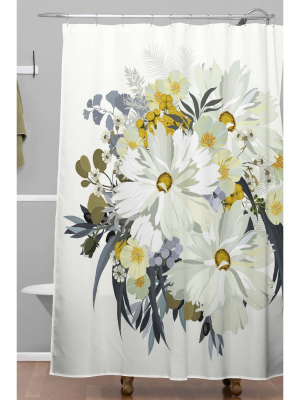 Iveta Abolina Cecelia Shower Curtain White - Deny Designs