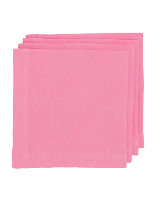 Hg Lily Hand-dyed Linen Napkin, 22"