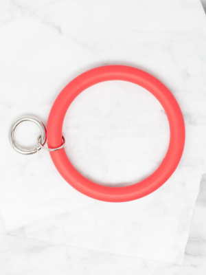 Here For The Fun Red Bracelet Key Ring