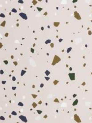 Terrazzo Wallpaper Dusty Rose