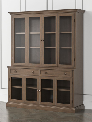 Cameo Pinot Lancaster 2-piece Entertainment Center With Glass Door