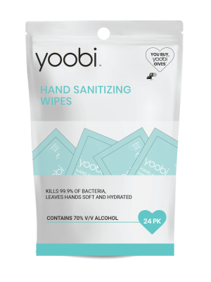Yoobi Hand Sanitizer Wipe Set