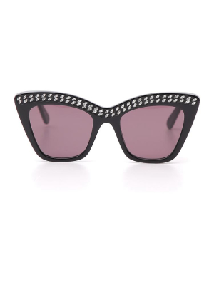 Stella Mccartney Eyewear Embellished Frames Sunglasses