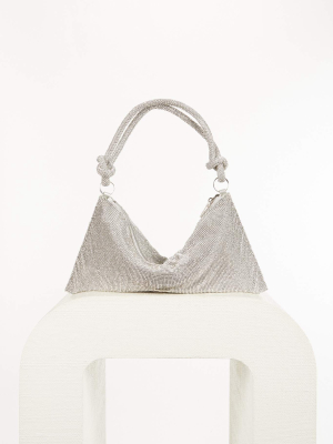 Hera Mini Rhinestone Shoulder Bag - Clear