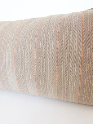Just Peachy Striped Extra Long Lumbar Pillow - 14x50