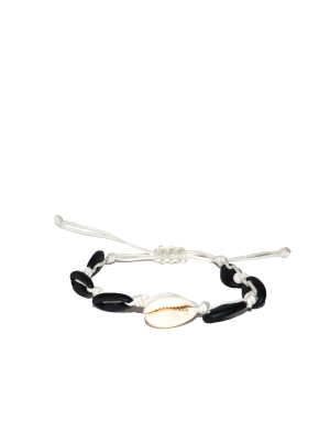 Puka Shell Pull Tie Bracelet