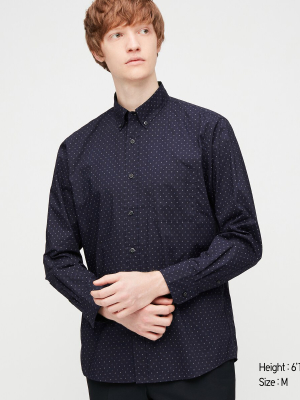 Men Extra Fine Cotton Broadcloth Long-sleeve Shirt