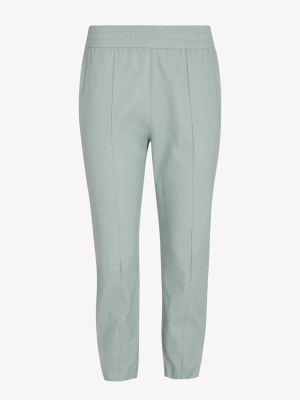 Mint Leather Slim Fit Jogger