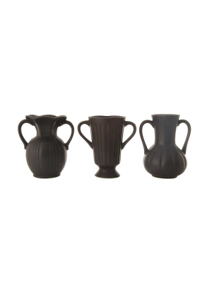Ceramic Vase Matte Black