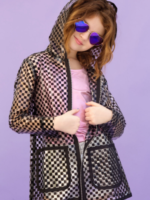 Checkered Raincoat