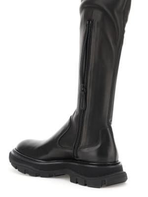 Alexander Mcqueen Thigh-high Tread Boots