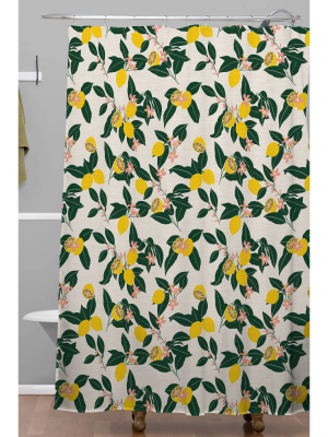 Holli Zollinger Lemony Shower Curtain - Deny Designs