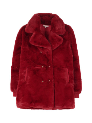 Chloé Kids Faux Fur Coat