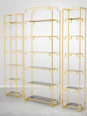 Eichholtz Berndorff Bookcase - Gold & Black