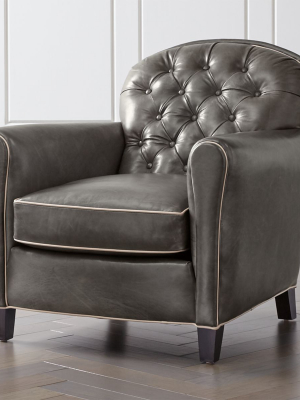 Eiffel Tufted Leather Chair