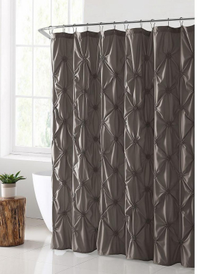 Vcny Home Flora Pintuck Shower Curtain