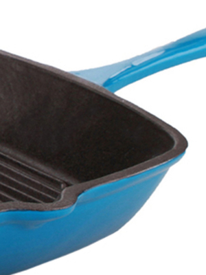 Berghoff Neo 11" Cast Iron Square Grill Pan, Blue