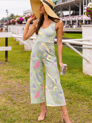 The Don't Pulitzer My Lilly | Easter Pastel Paisley Derby Jumpsuit