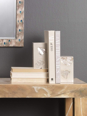 Jamie Young Co. Slab Bookends (set Of 2) - Cream