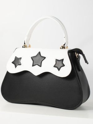 Collectif Black & White Star Sonia Handbag