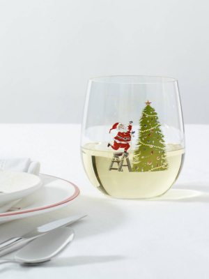 14oz 4pk Plastic Santa Wine Glasses - Threshold™