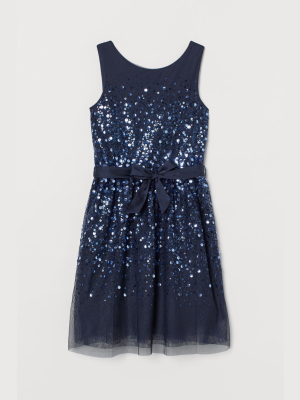 Sequined Tulle Dress