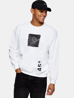 White 45 Map Sweatshirt