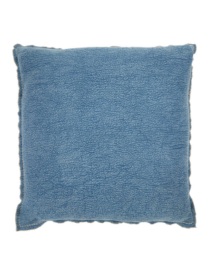 Jaipur Living Warrenton Solid Blue Poly Throw Pillow 26 Inch