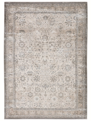 Vibe By Jaipur Living Odel Oriental Gray/ White Area Rug (6'7"x9'6")