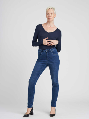 Seine High Rise Skinny Jeans 32 Inch - True Blue