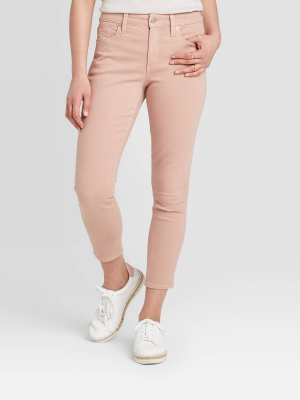 Women's High-rise Cropped Skinny Jeans - Universal Thread™ Vintage Rose