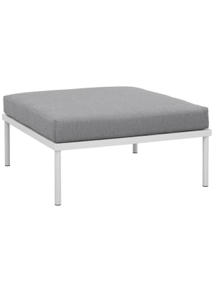 Peace Outdoor Patio Aluminium Ottoman