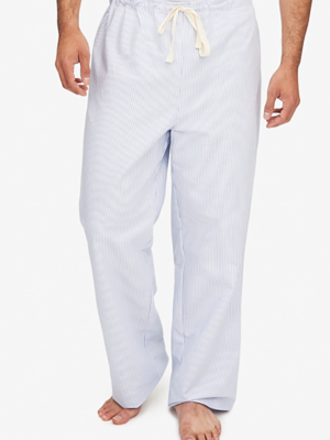 Men's Lounge Pant Blue Oxford Stripe
