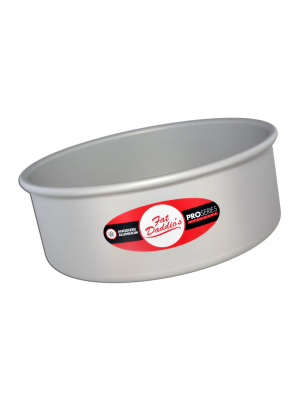 Fat Daddio's Prd-63 Anodized Aluminum Round Cake Pan With Solid Bottom, 6 X 3"